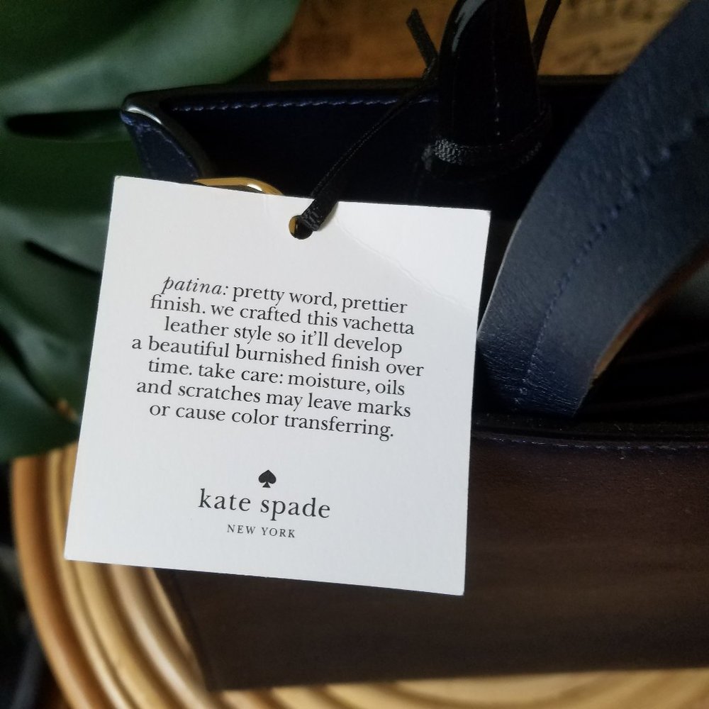 Kate Spade Made in Italy Madison Navy Bag NWT - Picture 3 of 10